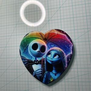 Nightmare Before Christmas Heartshaped Coaster Anniversary Valentine's Day Gift